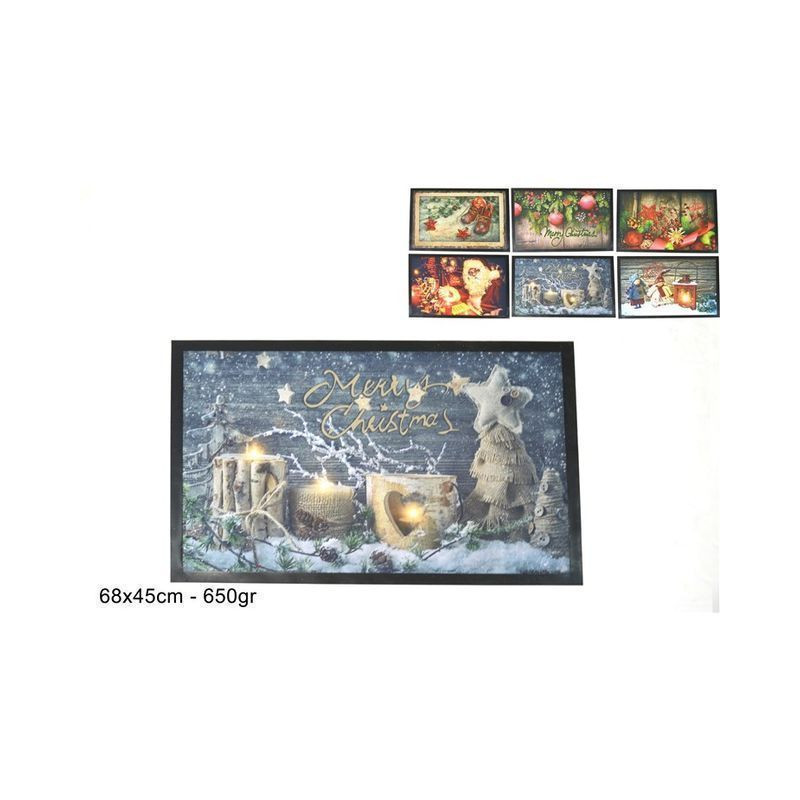 TAPPETO NATALIZIO 45X68 650GR 6ASS. EAN 8033113786877 INGROSSO TAPPETI NATALIZI