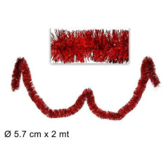 INGROSSO ARTICOLI NATALIZI FILO ADDOBBO ROSSO 5.7 CM X 2MT 8033113135057 INGROSSO ADDOBBI ALBERO NATALE