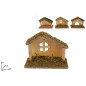 CAPANNA CON MUSCHIO 15X6.5X11CM 3 ASS EAN 8053482387543 INGROSSO CAPANNE NATALIZIE