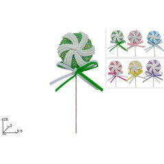 INGROSSO ARTICOLI DI NATALE SPILLONE LECCA LECCA 28 CM COL ASS 8053482374338 DECORAZIONI NATALIZIE OGGETTISTICA NATALIZIA
