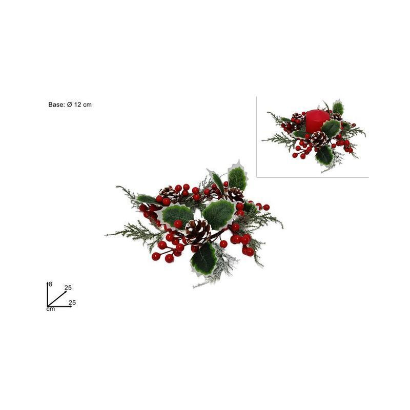 GIROCANDELA C/BACCHE E PIGNE 25 CM EAN 8053482204000 INGROSSO ACCESSORI ARREDO TAVOLA NATALIZIA GIROCANDELA C/BACCHE E PIGNE 25 CM EAN 8053482204000 INGROSSO ACCESSORI ARREDO TAVOLA NATALIZIA