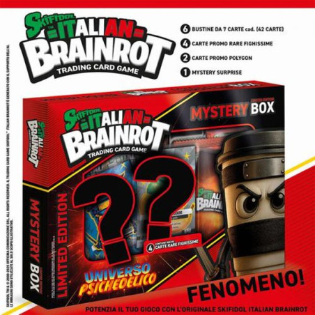 BRAINROT MYSTERY BOX UN IVERSO PSICHEDEL EAN 8019824780281 INGROSSO GIOCHI DI CARTE