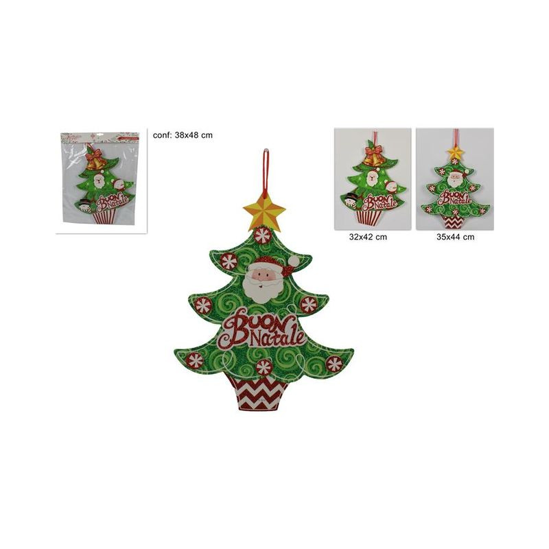 APPENDINO ALBERO CARTONC. BUON NATALE AS EAN 8033113884115 INGROSSO APPENDINI NATALIZI