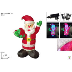 INGROSSO ARTICOLI DI NATALE BABBO NATALE 244CM GONFIAB. C/PROIETT 8053482377384 DECORAZIONI NATALIZIE OGGETTISTICA NATALIZIA