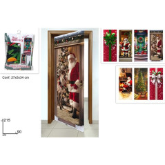 INGROSSO ARTICOLI DI NATALE COPRIPORTA 90X215CM DEC. NATALIZIO 7ASS 8053482376585 DECORAZIONI NATALIZIE OGGETTISTICA NATALIZIA