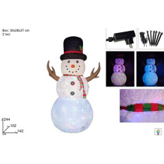 INGROSSO ARTICOLI DI NATALE PUPAZZO DI NEVE 244CM GONFIAB. C/PROIETT 8053482377407 DECORAZIONI NATALIZIE OGGETTISTICA NATALIZIA