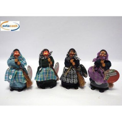 INGROSSO ARTICOLI EPIFANIA BEFANA H. 16X9X8CM. 3ASS.TI 8021029831750 ARTICOLI NATALIZI BEFANA