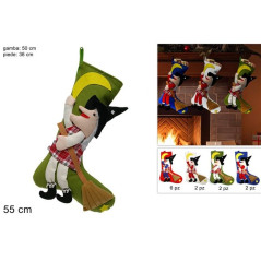 INGROSSO ARTICOLI EPIFANIA CALZA C BEFANA E LUNA 55CM 4 8033113364884 ARTICOLI NATALIZI BEFANA