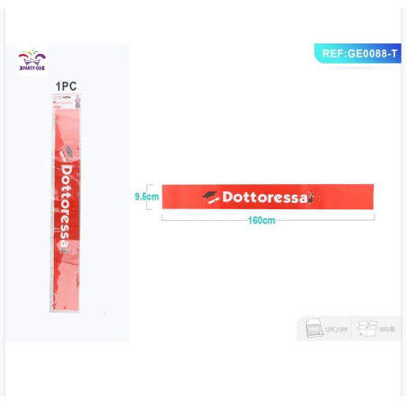 STRISCIA DOTTORESSA 9.5X160CM EAN 8058617627884 INGROSSO ACCESSORI PARTY