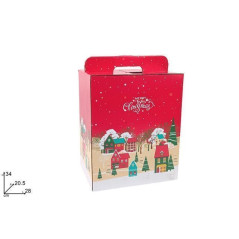 INGROSSO ARTICOLI DI NATALE BOX PANETTONE SCEN. NATALE 2802X205X340 8053482411347 ARTICOLI DI NATALE SCATOLE NATALIZIE