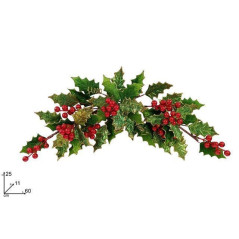 INGROSSO ARTICOLI DI NATALE DIETROPORTA 60 CM BACCHE LAMINATE C/GLIT 8053482371702 DECORAZIONI NATALIZIE OGGETTISTICA NATALIZIA