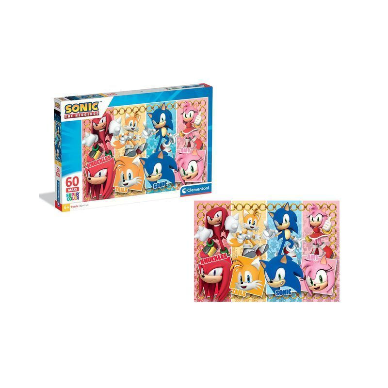 PUZZLE MAXI PZ.60 SONIC 26073 EAN 8005125260737 INGROSSO PUZZLE CLASSICI