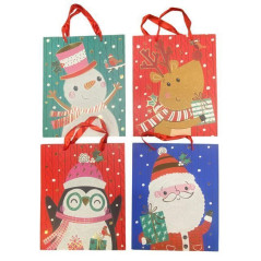 INGROSSO ARTICOLI DI NATALE BUSTA REGALO NATALE 26X32X10 6905585000367 ARTICOLI NATALIZI PER CONFEZIONI SACCHETTI E SHOPPER