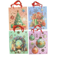 INGROSSO ARTICOLI DI NATALE BUSTA REGALO NATALE 26X32X10 6905585000817 ARTICOLI NATALIZI PER CONFEZIONI SACCHETTI E SHOPPER
