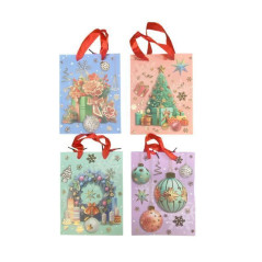 INGROSSO ARTICOLI DI NATALE BUSTA REGALO NATALE 18X23