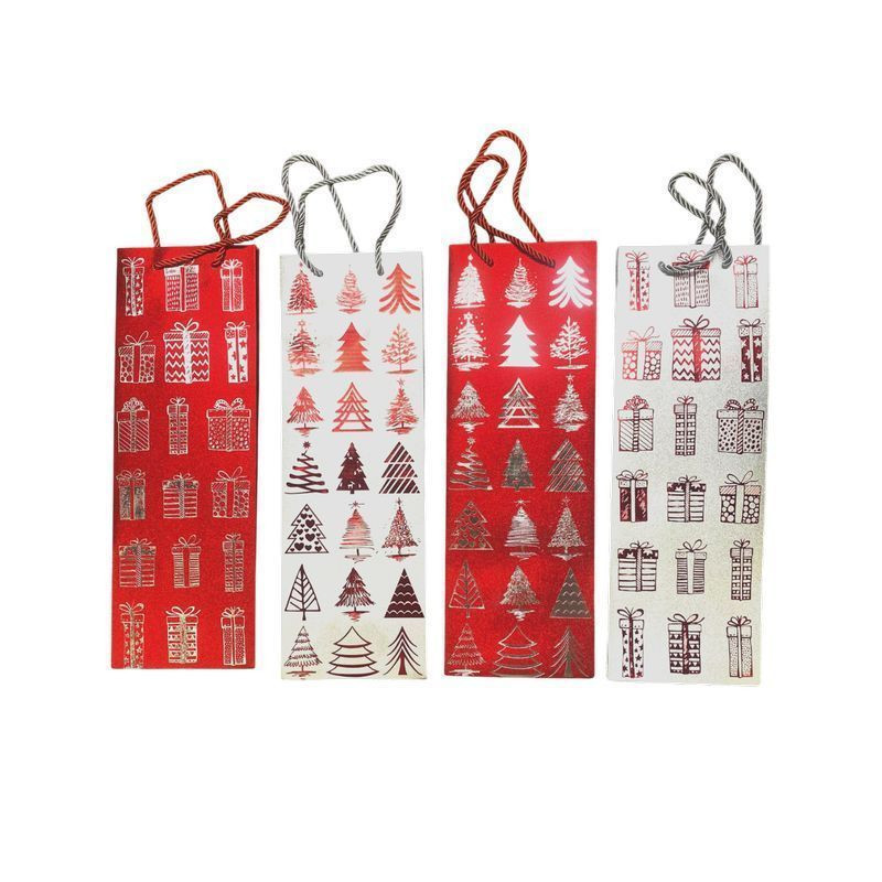BUSTA REGALO NATALE BOTTIGLIA 003547 EAN 6910331003547 INGROSSO SACCHETTI E SHOPPER NATALIZI