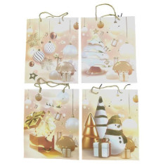 INGROSSO ARTICOLI DI NATALE BUSTA REGALO NATALE 26X32X10 6910331003721 ARTICOLI NATALIZI PER CONFEZIONI SACCHETTI E SHOPPER