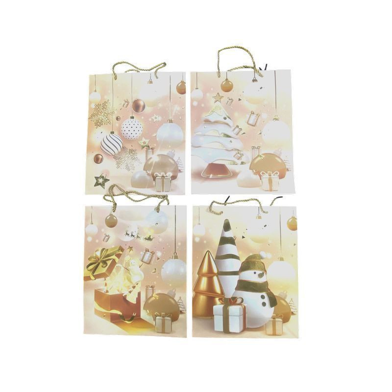 BUSTA REGALO NATALE 26X32X10 EAN 6910331003721 INGROSSO SACCHETTI E SHOPPER NATALIZI
