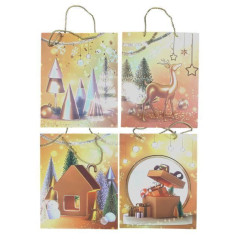 INGROSSO ARTICOLI DI NATALE BUSTA REGALO NATALE 26X32X10 6910331004322 ARTICOLI NATALIZI PER CONFEZIONI SACCHETTI E SHOPPER