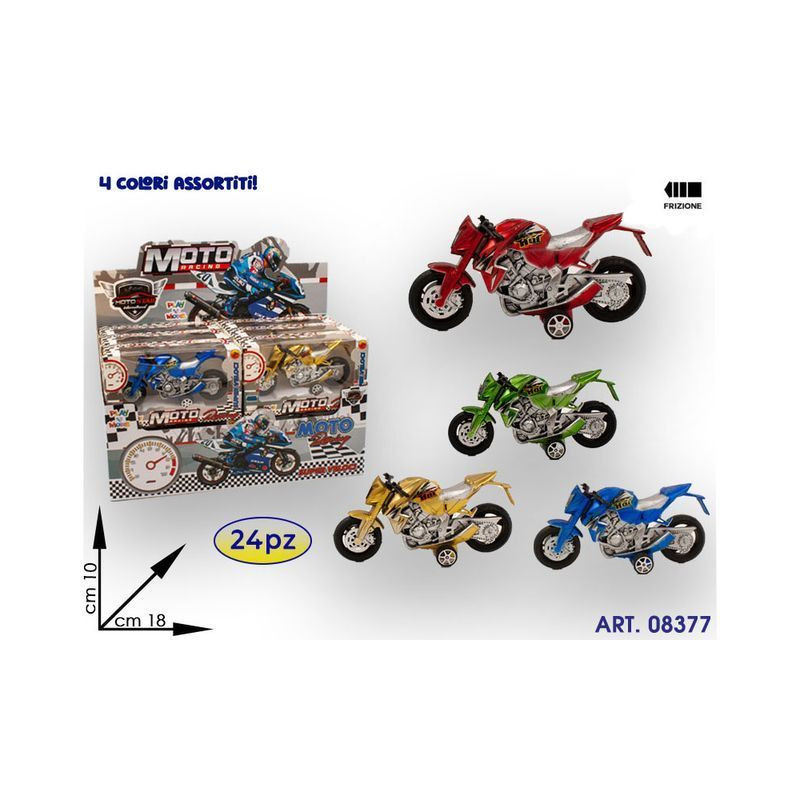 MOTO IN BOX RACING FRIZ CM 18X10 EAN 8052690003436 INGROSSO MODELLINI AUTO A FRIZIONE