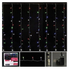 INGROSSO ARTICOLI DI NATALE TENDA 4X1MT 200 LED MIXCOLOR + FLASH 8023650029049 LUMINARIE DI NATALE LUCI NATALIZIE