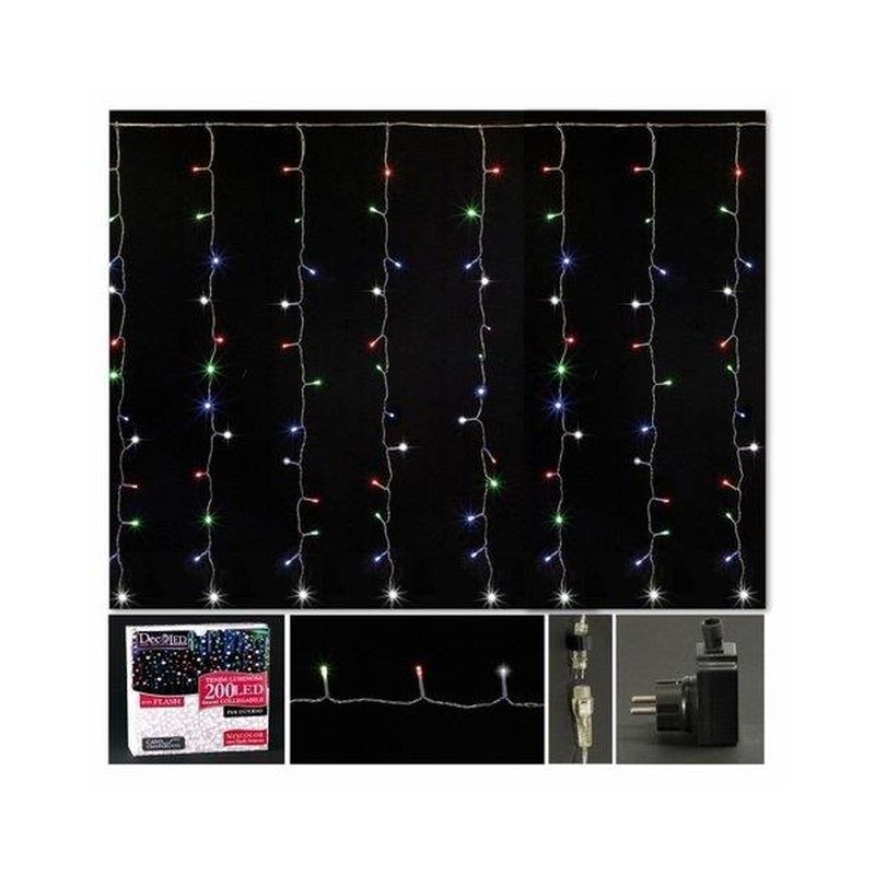 TENDA 4X1MT 200 LED MIXCOLOR + FLASH EAN 8023650029049 INGROSSO LUCI NATALIZIE TENDA 4X1MT 200 LED MIXCOLOR + FLASH EAN 8023650029049 INGROSSO LUCI NATALIZIE