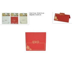 INGROSSO ARTICOLI DI NATALE BIGLIETTINI AUGURI NATALE DECORATI 8PZ 5221435942000 ARTICOLI NATALIZI BIGLIETTI NATALIZI