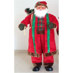 INGROSSO ARTICOLI DI NATALE BABBO NATALE C/OCCHIALI H.150CM MUS-MOV 8021029357021 IDEE REGALO A NATALE OGGETTISTICA NATALIZIA
