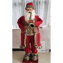 INGROSSO ARTICOLI DI NATALE BABBO NATALE C/OCCHIALI H.180CM MUS-MOV 8021029359032 IDEE REGALO A NATALE OGGETTISTICA NATALIZIA