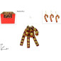 BASTONCINI 13CM 3PZ ROSSO GLITTER ORO EAN 8053482152004 INGROSSO APPENDINI NATALIZI