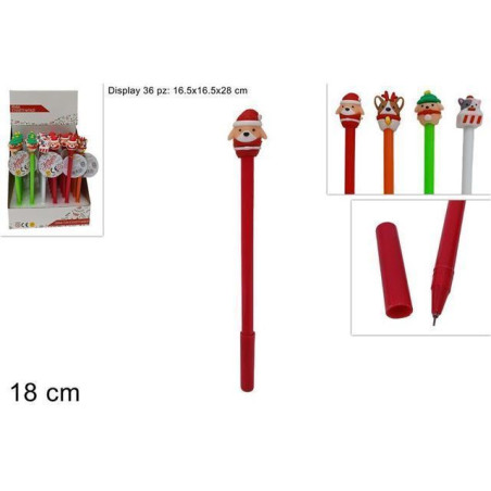 PENNA C/SOGGETTO NATALIZIO ASS. EAN 8053482188584 INGROSSO OGGETTISTICA NATALIZIA