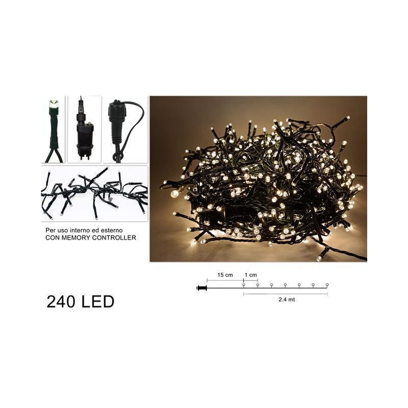 MINILUCCIOLE 2.4MT RAM. PROL. 240LED B.C EAN 8053482358031 INGROSSO LUCI NATALIZIE MINILUCCIOLE 2.4MT RAM. PROL. 240LED B.C EAN 8053482358031 INGROSSO LUCI NATALIZIE