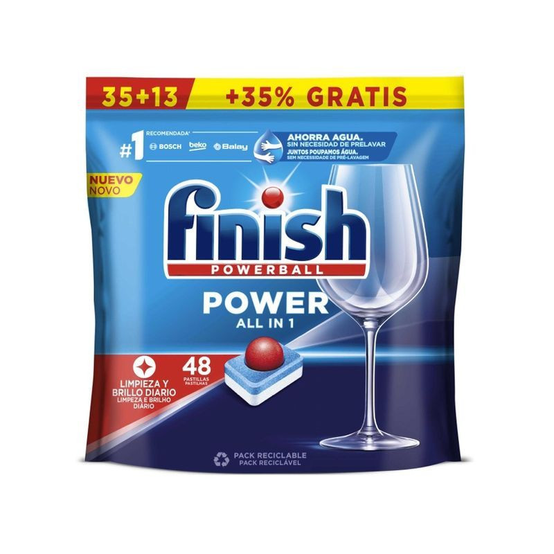 FINISH POWERBALL ALL IN 1 POWER 35+13TAB EAN 8410104893163 INGROSSO DETERSIVI