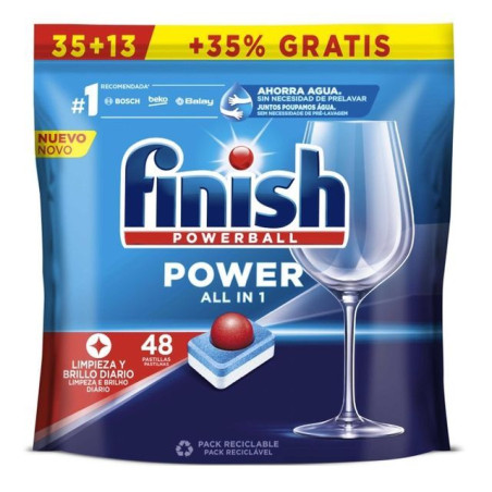 FINISH POWERBALL ALL IN 1 POWER 35+13TAB EAN 8410104893163 INGROSSO DETERSIVI