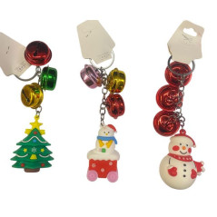 INGROSSO ARTICOLI DI NATALE PORTACHIAVE NATALE C/ CAMPANELLI BIG 6824660150233 IDEE REGALO A NATALE OGGETTISTICA NATALIZIA