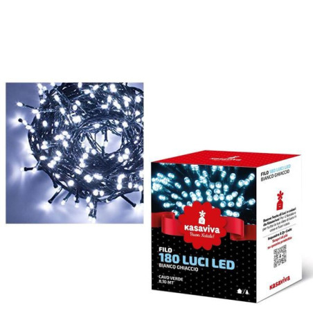 FILO LED 180 BIANCO FREDDO EAN 8034116419618 INGROSSO LUCI NATALIZIE