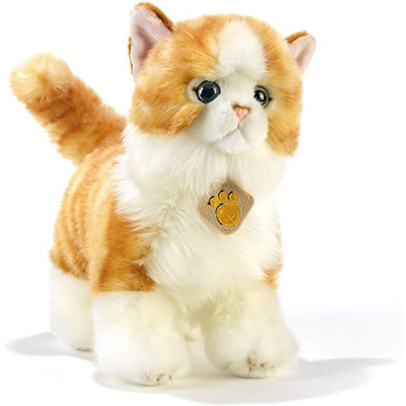 INGROSSO PELUCHE GATTO STRIATO ROSSO L.28CM - SCRATCH 8029956159473 PELUCHE ANIMALI PELUCHE MORBIDOSI