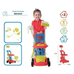 INGROSSO GIOCATTOLI CARRELLO PULIZIE 8056894904322 SET GIOCHI SCATOLA PER BAMBINE SET PULIZIA