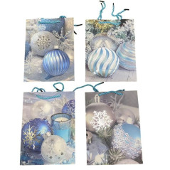 INGROSSO ARTICOLI DI NATALE BUSTA REGALO NATALE 18X24X8