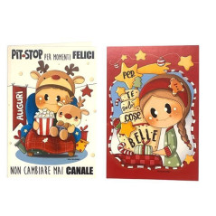 INGROSSO CARTOLERIA BIGLIETTI BUBINE NATALE 8001608392339 BIGLIETTI AUGURI BIGLIETTI D'AUGURI