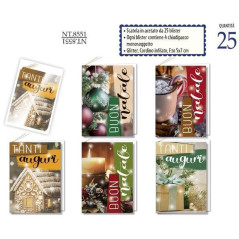 INGROSSO ARTICOLI DI NATALE CHIUDIPACCO IN SCATOLA ACETATO 25PZ 8001608385515 ARTICOLI NATALIZI BIGLIETTI NATALIZI