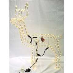 INGROSSO ARTICOLI DI NATALE RENNA LED LUCE CALDA ESTERNO C/MOV. 11MT 8021029723505 LUMINARIE DI NATALE LUCI NATALIZIE