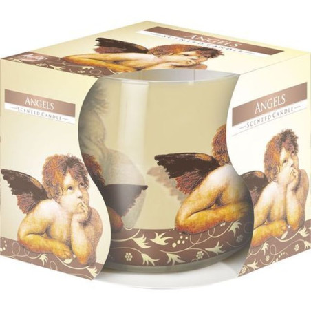 INGROSSO ARTICOLI DI NATALE CANDELA PROFUMATA IN VETRO DIS. ANGELI 5906927374048 ARTICOLI NATALIZI CANDELE E LAMPADE NATALIZIE