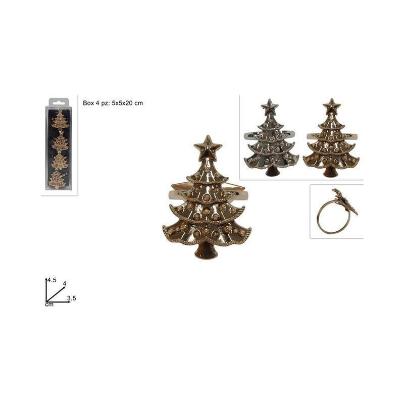 ANELLI PORTATOVAGLIOLI ALBERO SET 4PZ EAN 8053482209340 INGROSSO ACCESSORI ARREDO TAVOLA NATALIZIA ANELLI PORTATOVAGLIOLI ALBERO SET 4PZ EAN 8053482209340 INGROSSO ACCESSORI ARREDO TAVOLA NATALIZIA