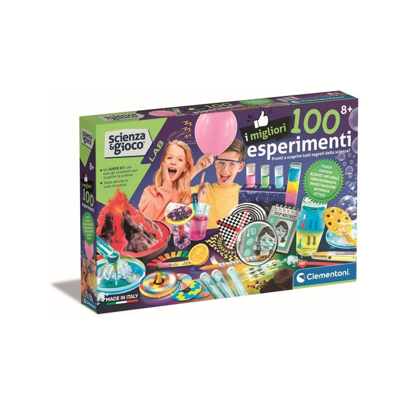 I MIGLIORI 100 ESPERIMENTI 19395 EAN 8005125193950 INGROSSO SCIENZA E GIOCO CLEMENTONI