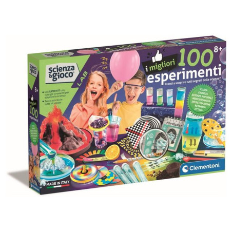 I MIGLIORI 100 ESPERIMENTI 19395 EAN 8005125193950 INGROSSO SCIENZA E GIOCO CLEMENTONI