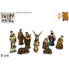 INGROSSO ARTICOLI DI NATALE NATIVITA' ABITI COLORATI 9CMIN BOX PVC 8033113959110 PRESEPE E ACCESSORI PERSONAGGI PER IL PRESEPE E