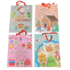 INGROSSO ARTICOLI DI NATALE BUSTA REGALO NATALE 39X30X12 6905585000534 ARTICOLI NATALIZI PER CONFEZIONI SACCHETTI E SHOPPER NATA