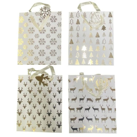 BUSTA REGALO NATALE 26X32X10 EAN 6905585001203 INGROSSO SACCHETTI E SHOPPER NATALIZI
