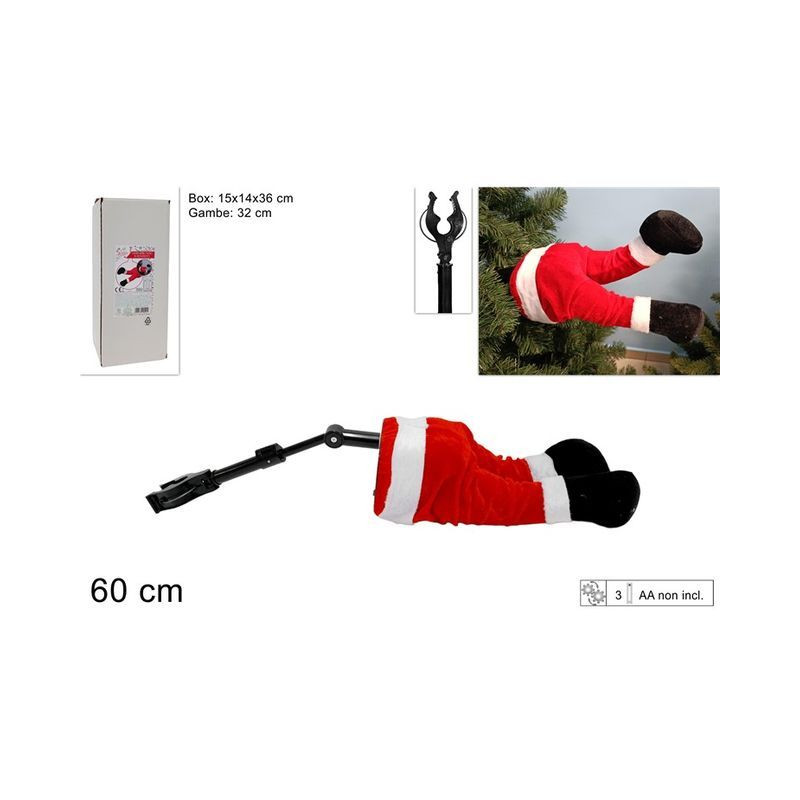 GAMBE BABBO NATALE IN MOVIMENTO X ALBERO EAN 8053482205922 INGROSSO APPENDINI NATALIZI GAMBE BABBO NATALE IN MOVIMENTO X ALBERO EAN 8053482205922 INGROSSO APPENDINI NATALIZI